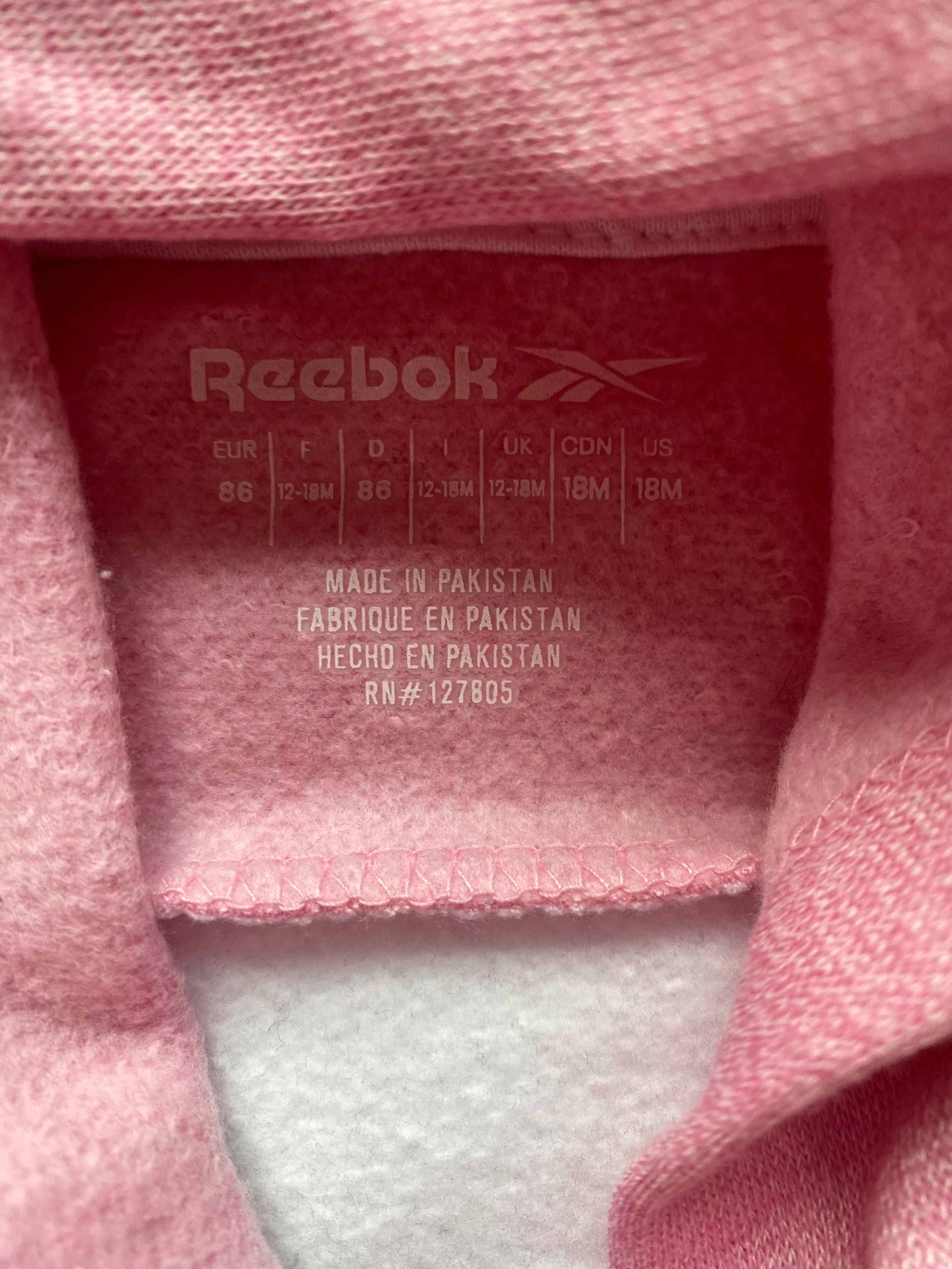 REEBOK  BAWEŁNIANY dres bluza i spodnie NOWY rozmiar 86 18-mc