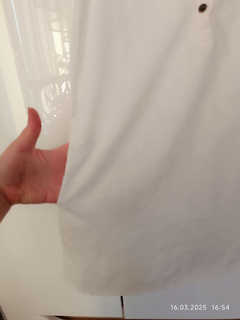 Biała bawełniana sukienka w serduszka H&M r 140