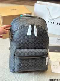 Mochila Coach CHARTER Preto com Estampa Colorblock