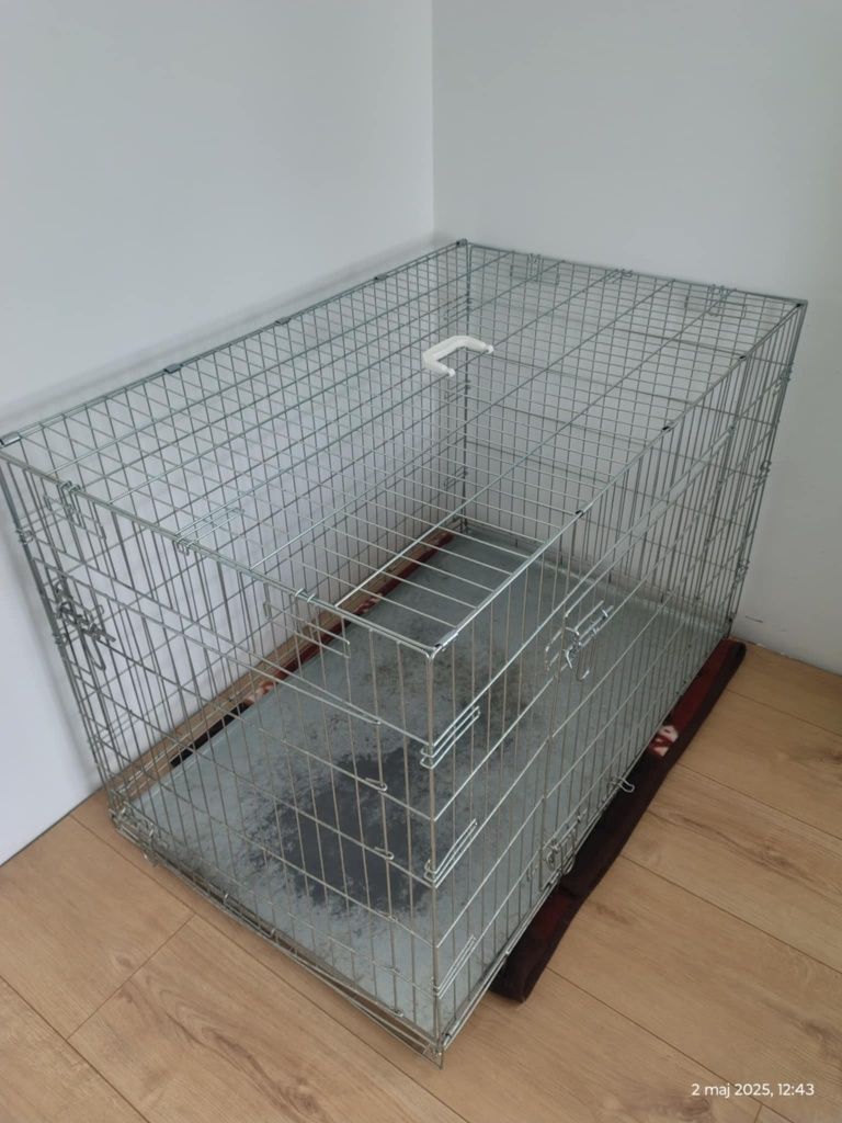 Klatka dla psa kota duża 109x69x75 cm 
109 x 69 x 7