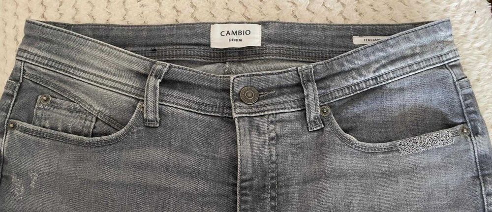 Spodnie damskie jeansowe CAMBIO Italian Fabric.