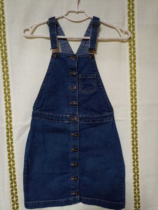 Сарафан джинсовий, жіночий, синій, підлітковий