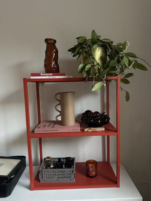 Komoda Regał metalowy czerwony ikea