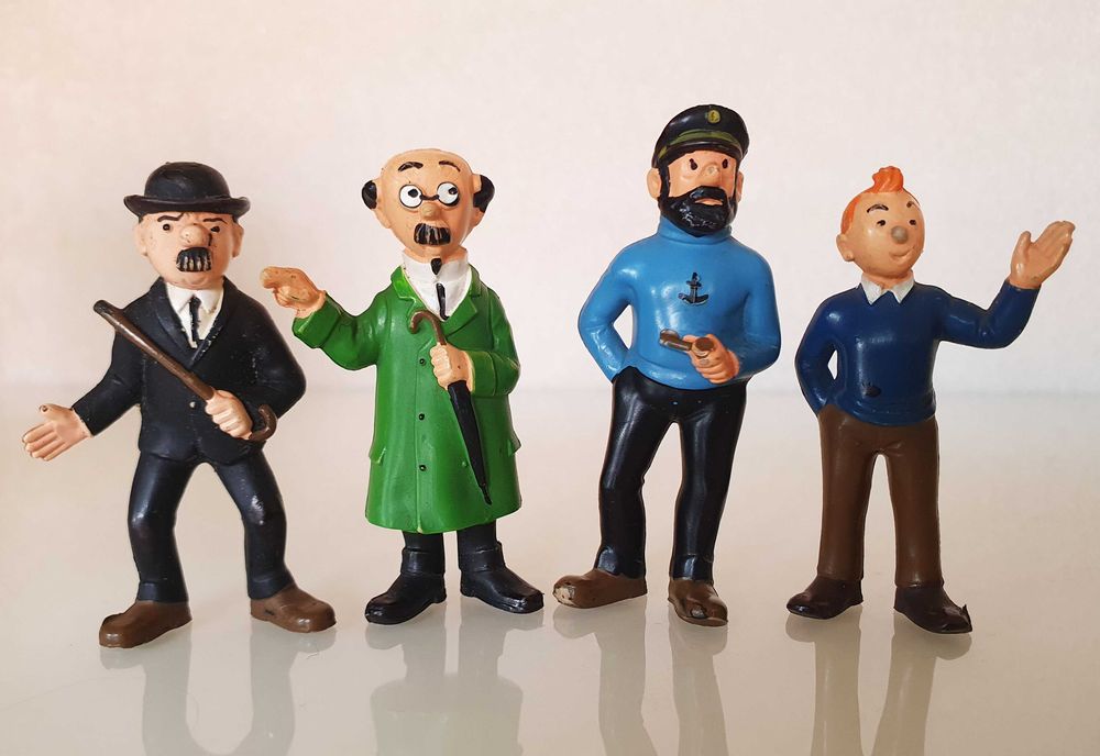 4 Antigos PVC´s ~ "TINTIN" ~ da Bertrand ~ Anos 70