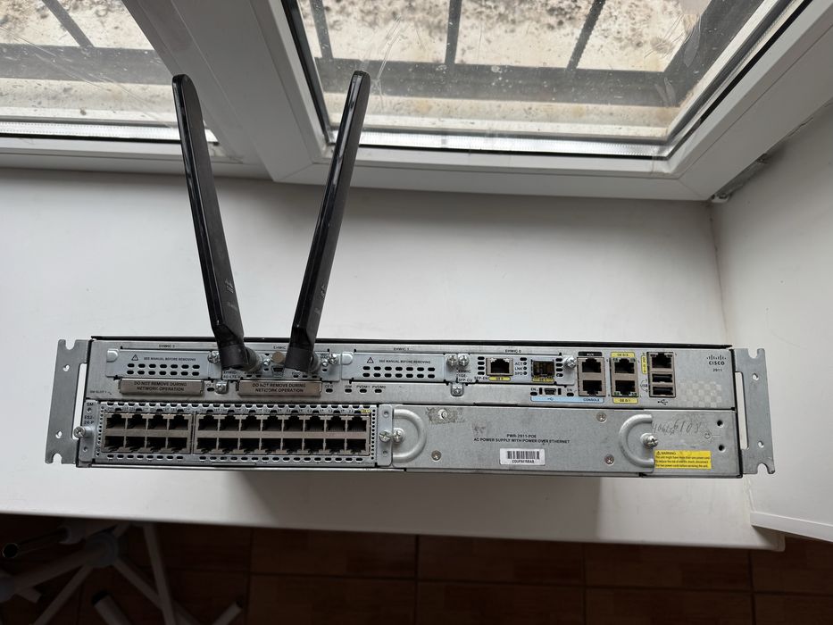 Маршрутизатор Cisco 2911 + 1GE-SFP-CU + 4G-LTE-V + ES2-24-P
