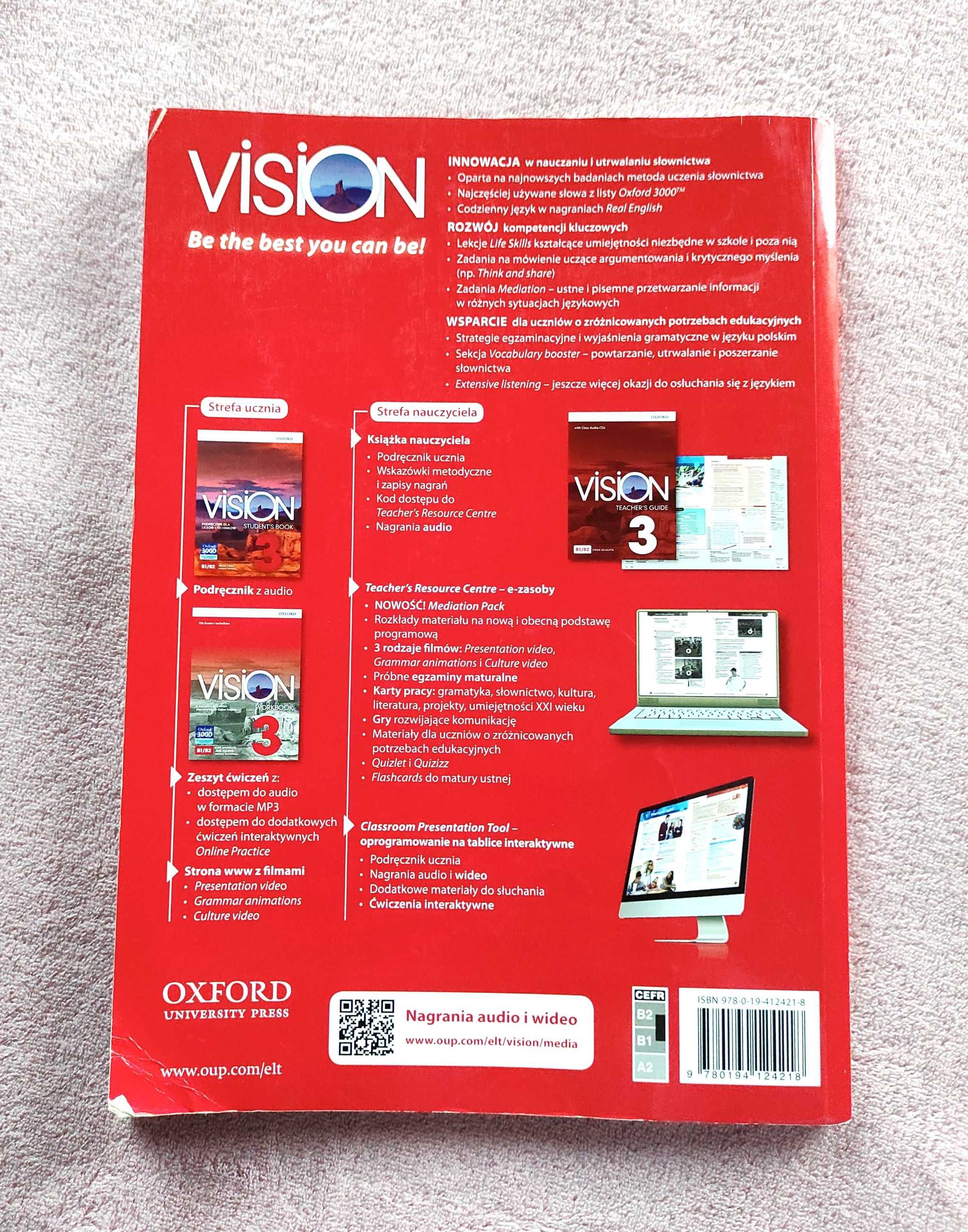 Vision 3 workbook B1/B2 zeszyt ćwiczeń język angielski Oxford