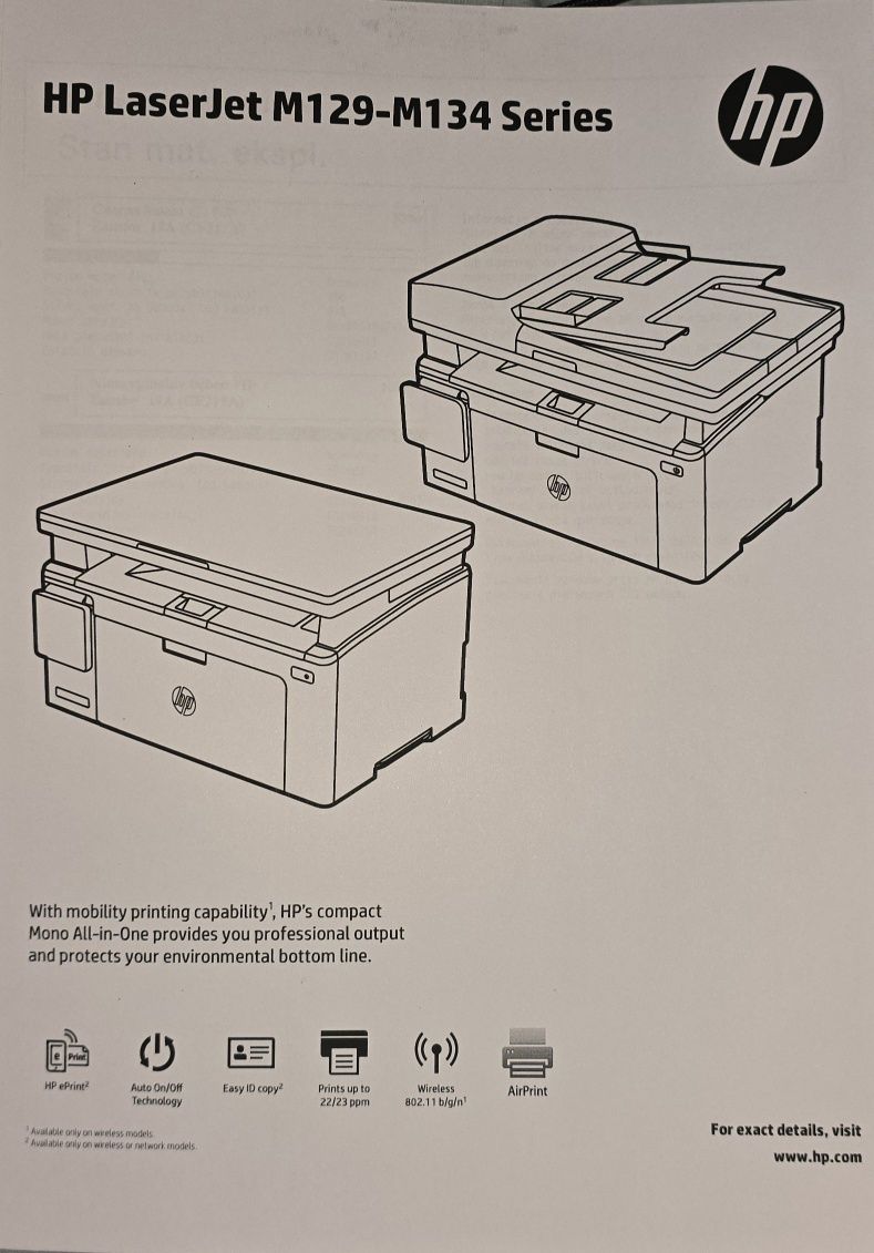 HP LaserJet Pro M130fn Urządzenie wielofunkcyjne Laserowe z ADF nowy b