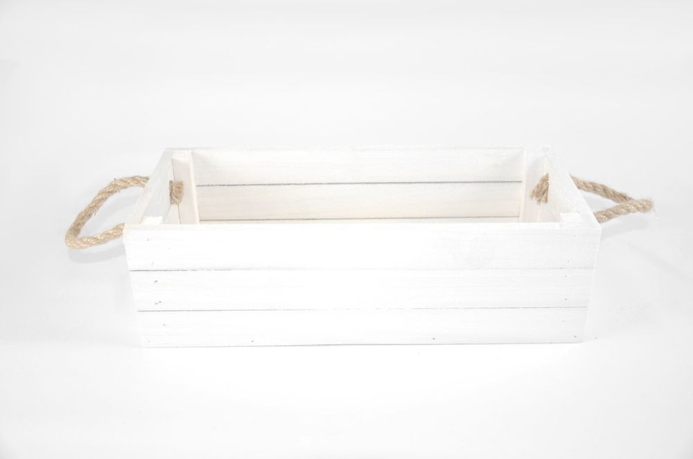 Skrzynka drewniana na kwiaty osłonka doniczki M