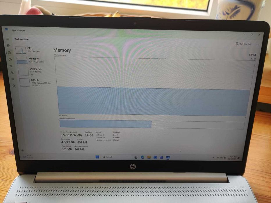 Laptop HP 15s AMD Ryzen 5 4500U, 8GB RAM, 500GB SSD, 15.6 cali, FHD