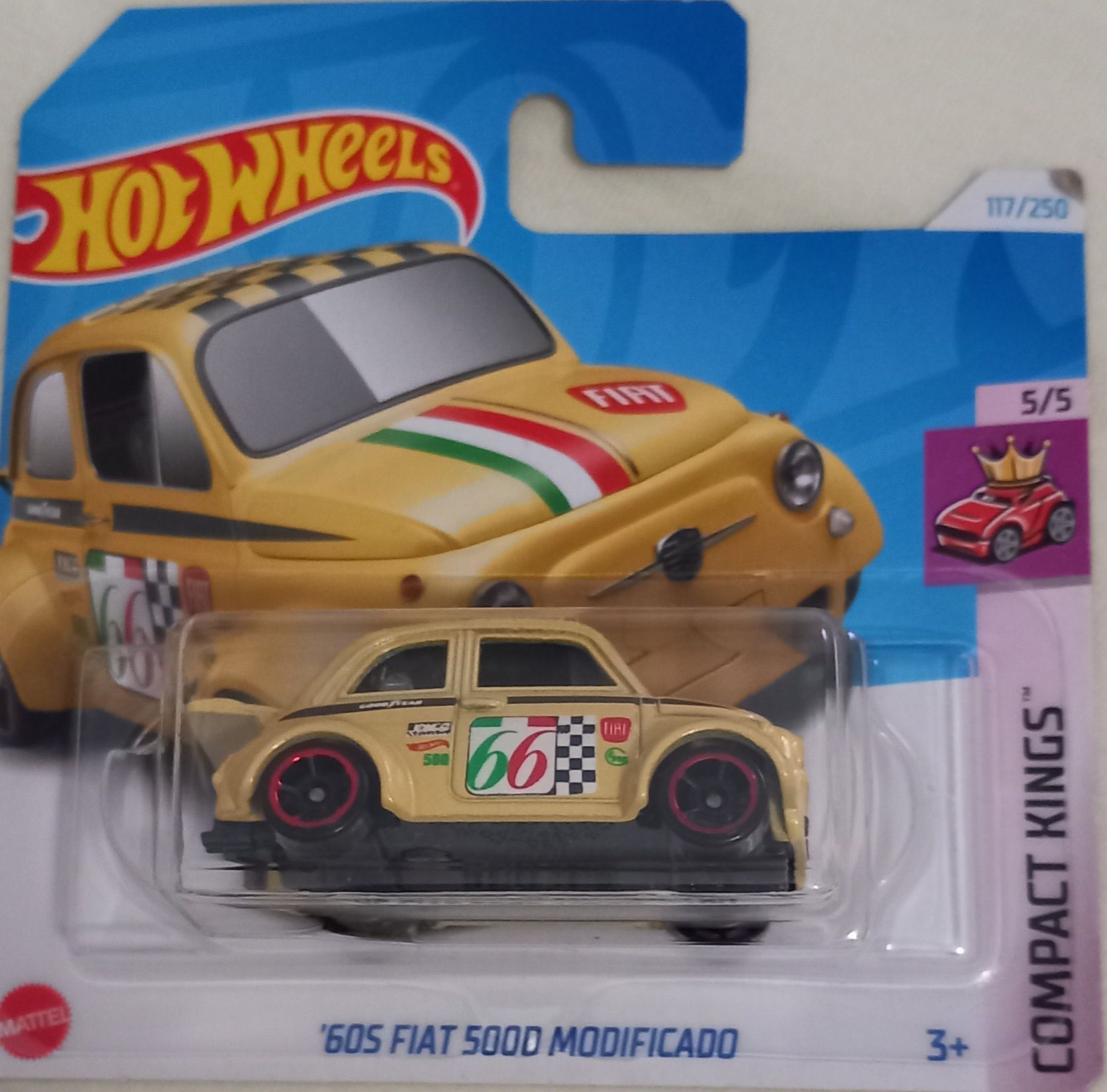 Fiat 500 modificado Hot Wheels Novo!