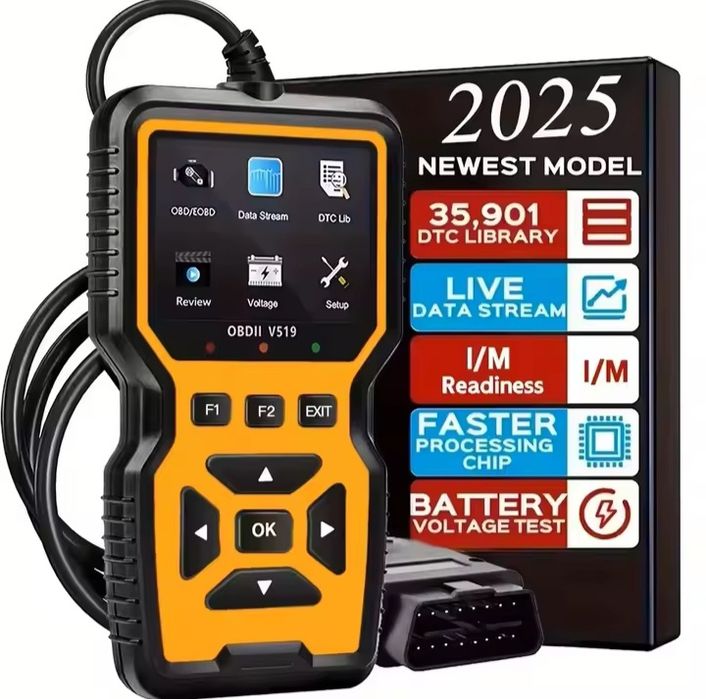 Scanner testador de diagnóstico V519 OBD2 novo