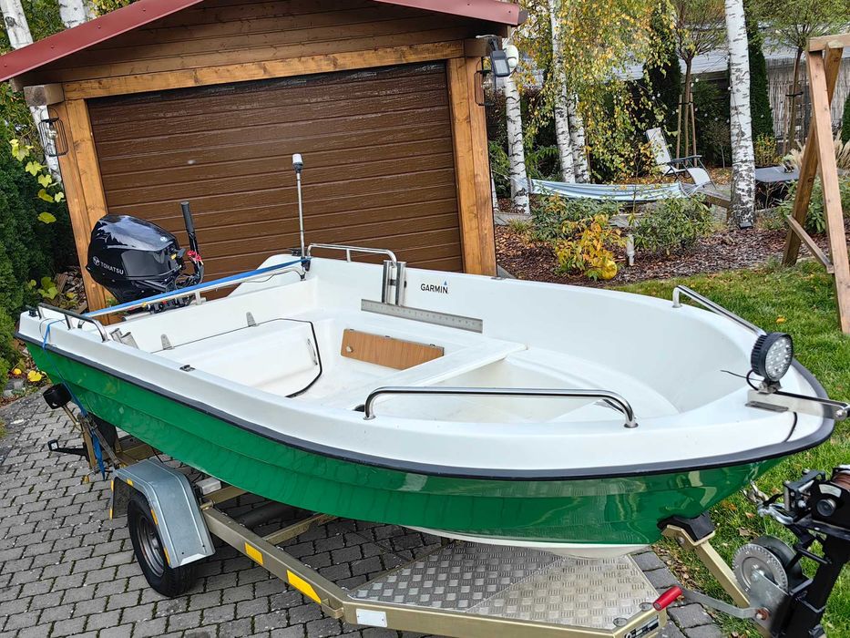 Łódka 4m jak NOWA+Silnik 20KM+Przyczepka