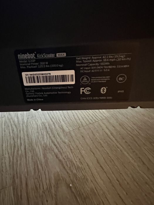 Електросамокат Ninebot G30P