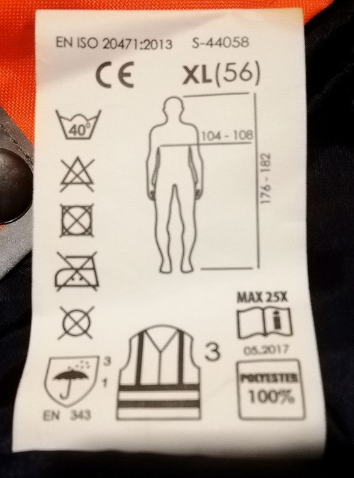 Kurtka zimowa odblaskowa "Stalco" (XL)