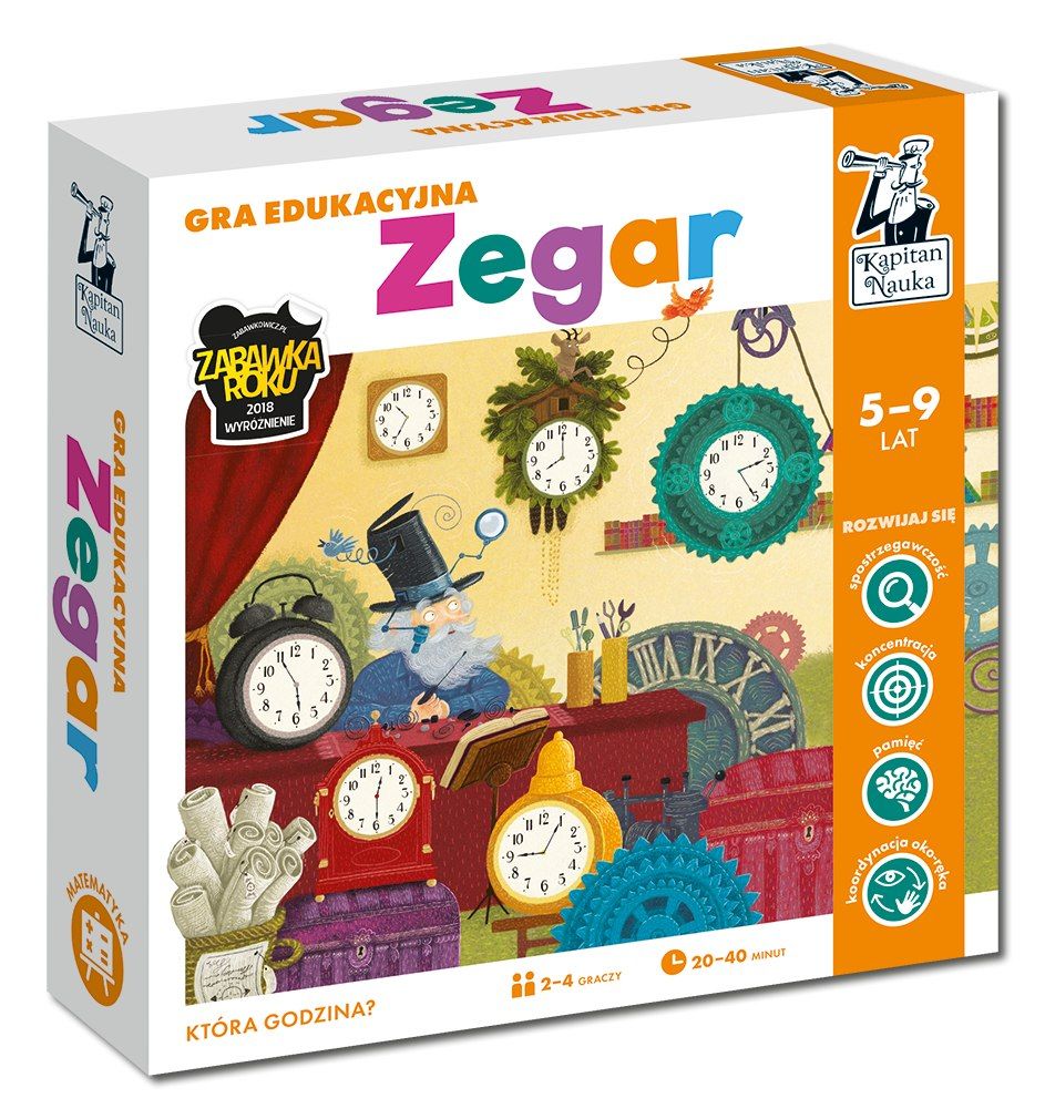 Gra edukacyjna planszowa Edukacyjna „Zegar"