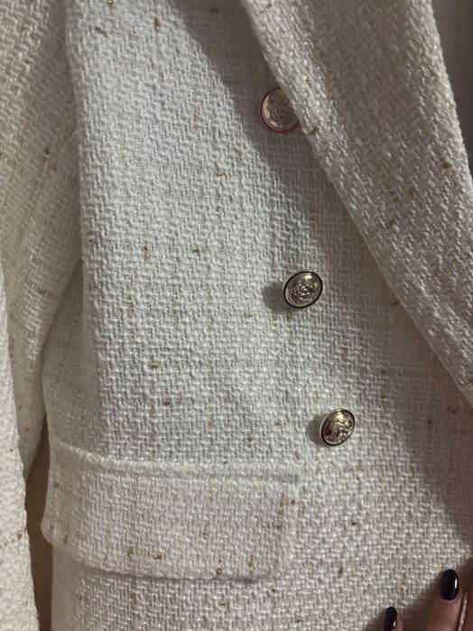 Marynarka tweedowa jak chanelka rozmiar M