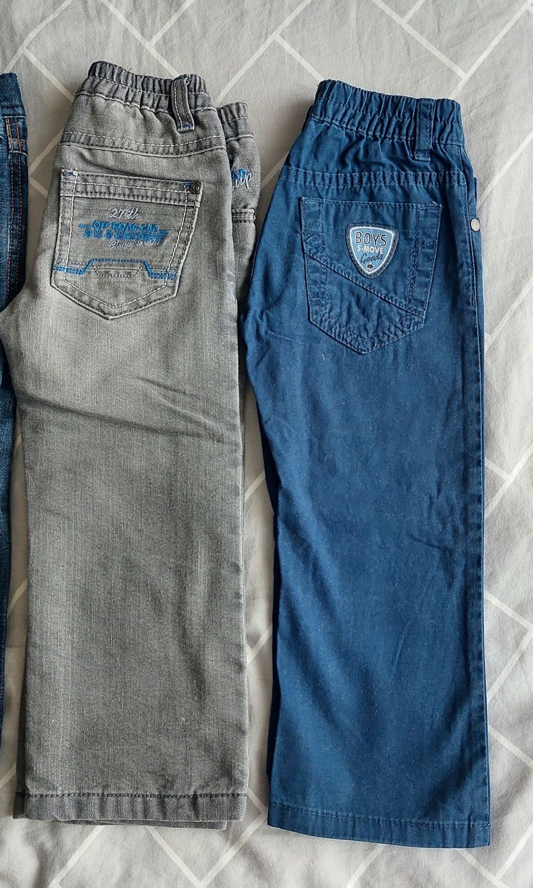 Spodnie chłopięce 4 szt. C&A i Lupilu 92 cm