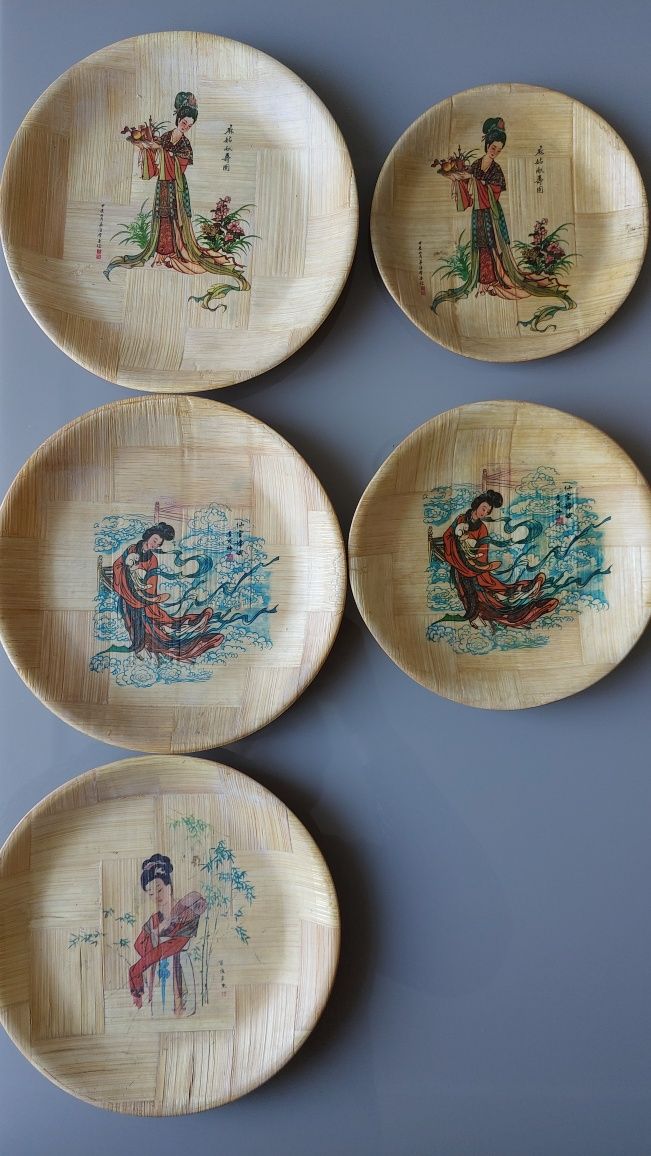 Декор тарілки бамбук
