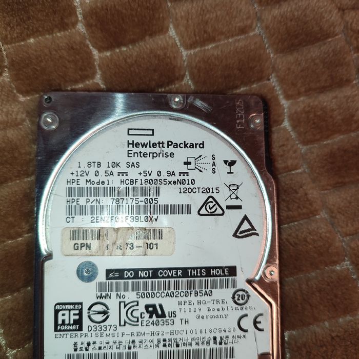 Жорсткий диск HP 1.8TB 6G SAS 10K 2.5in DP ENT HDD