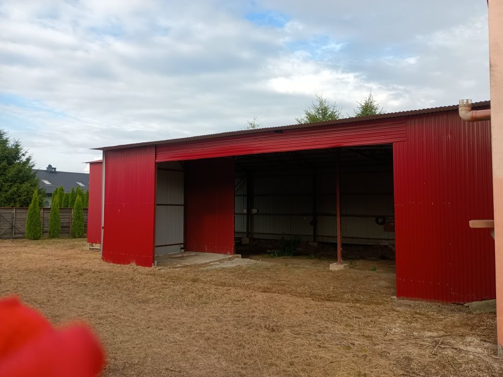 Hala/wiata stalowa 18m x 8m plus 4m x 11.5m tworzące jedną całość