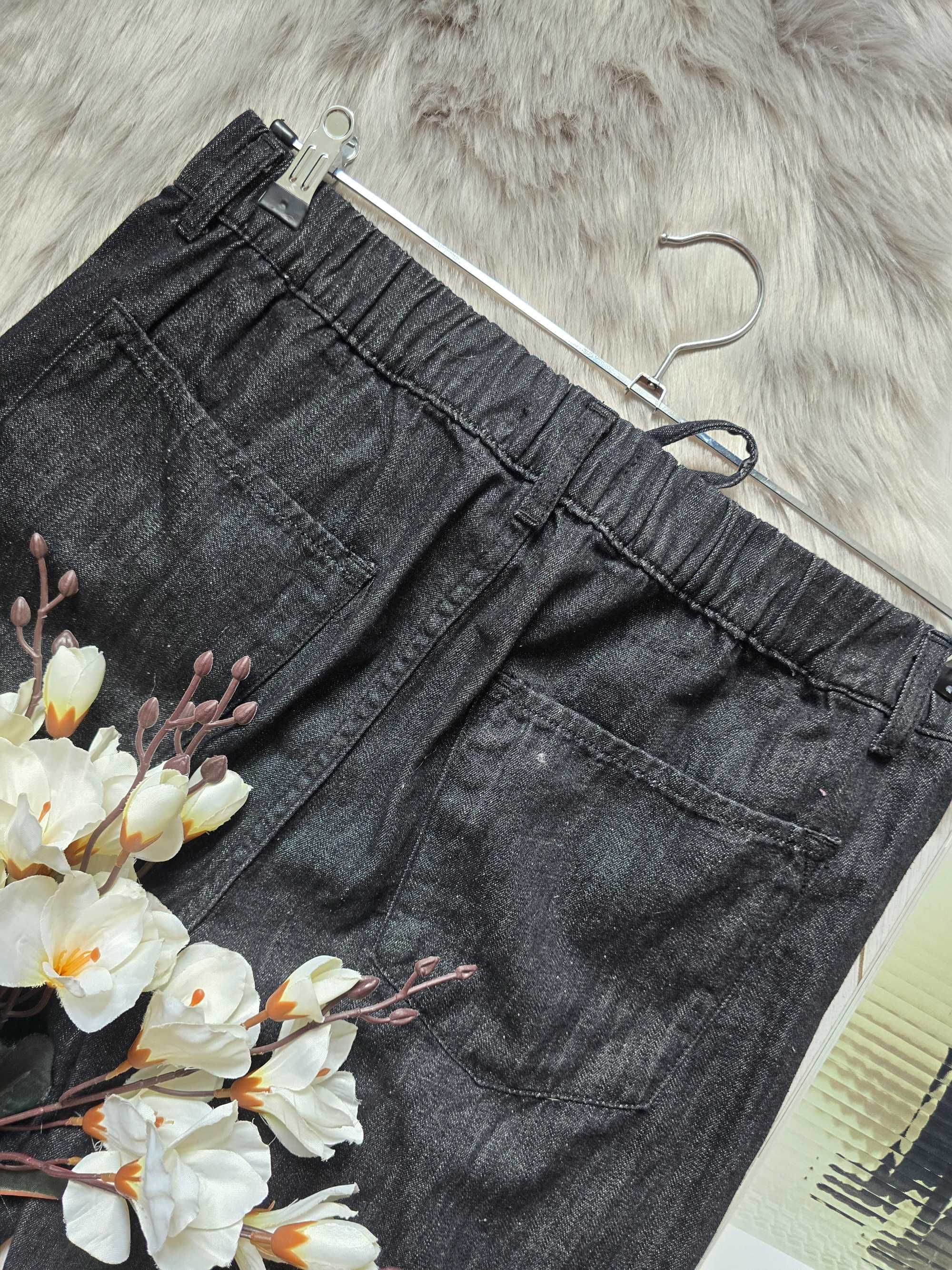 Джинсові штани в піжамному стилі від Zara, 40, 42р, оригінал