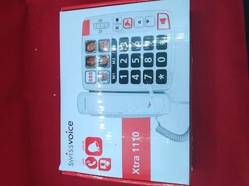 telefon przewodowy swissvoice opis biały słuchawka stacja