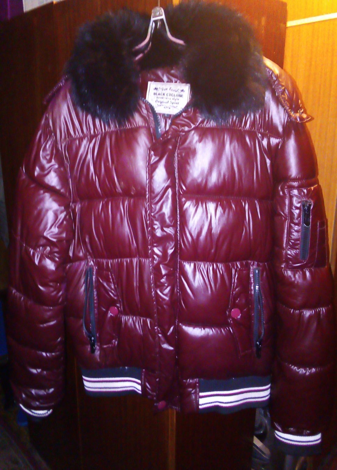 Зимняя куртка (курточка пуховик) Красный пуховик недорого купить Киеве