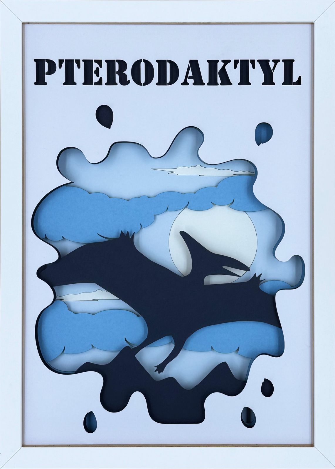 Ramka 3D Shadow Box Pterodaktyl