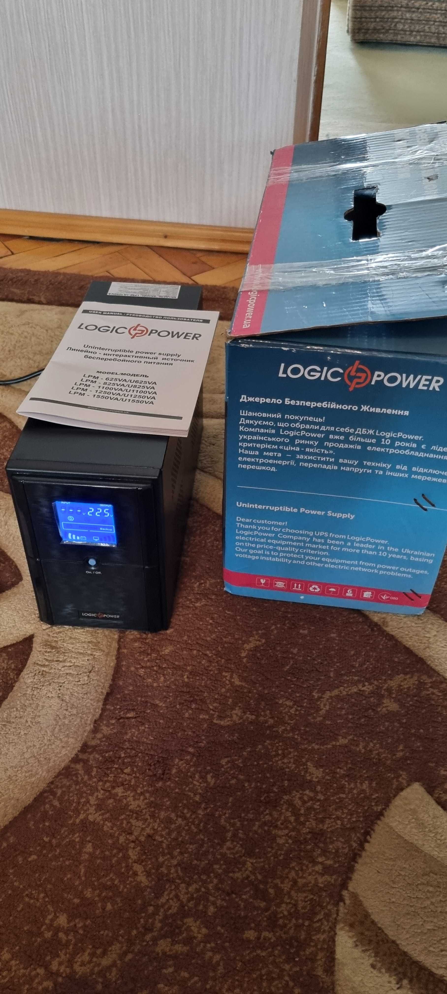 Безперебійний блок живлення LogicPower LPM-UL1250VA