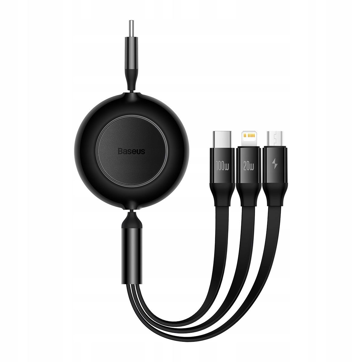 Baseus Kabel Zwijany 3W1 Usb - Micro Usb Do Lightning + Usb-C 1,1M
