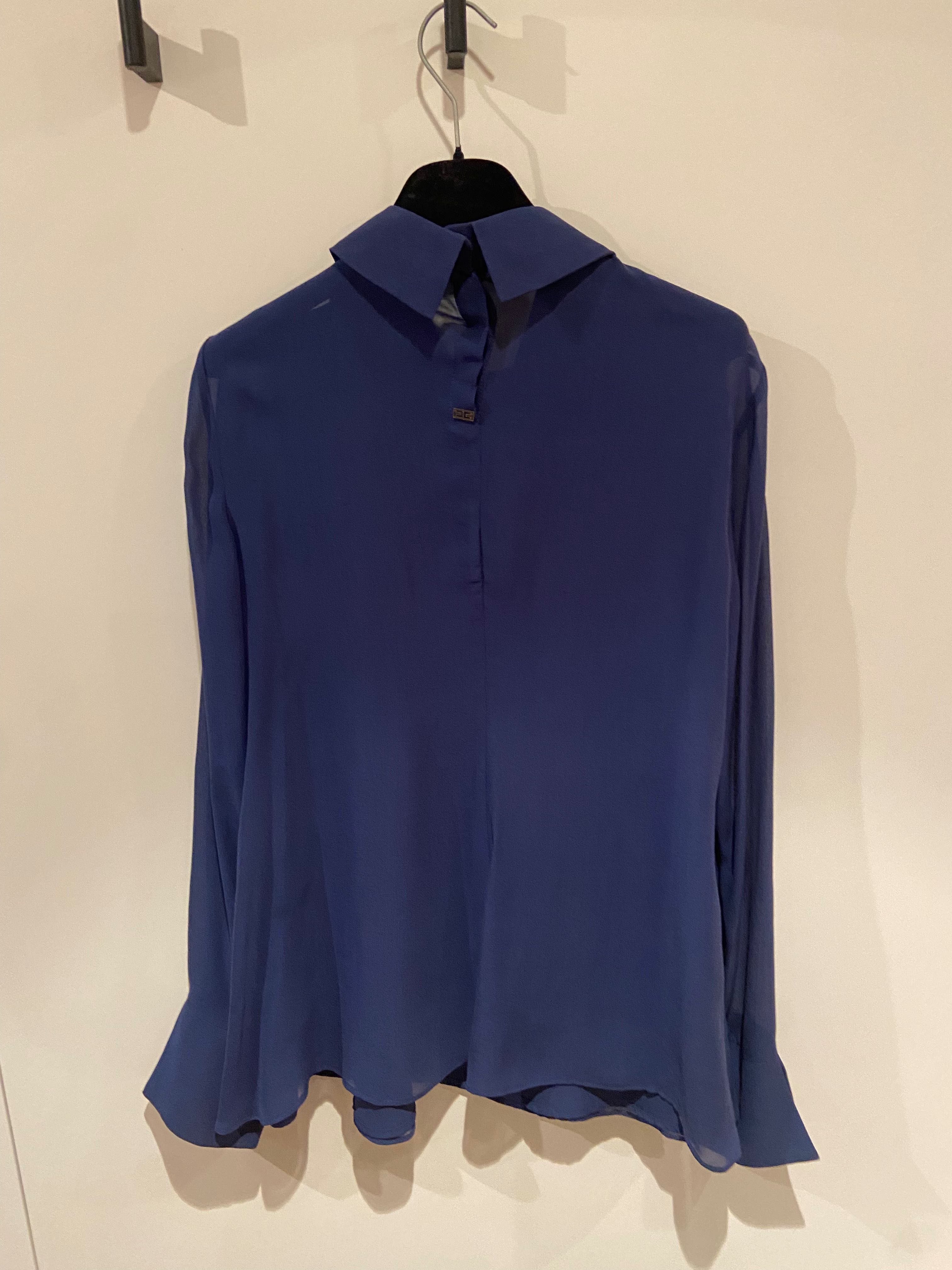 Blusa de mulher azul marinho, Elisabetta Franchi