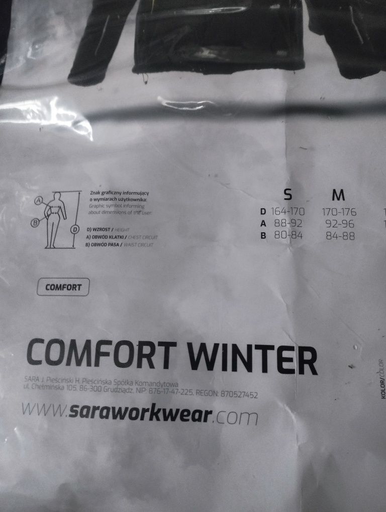 Kurtka zimowa męska Sara Workwear