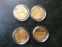 Pamiatkowe monety mosiezne - 8 sztuk