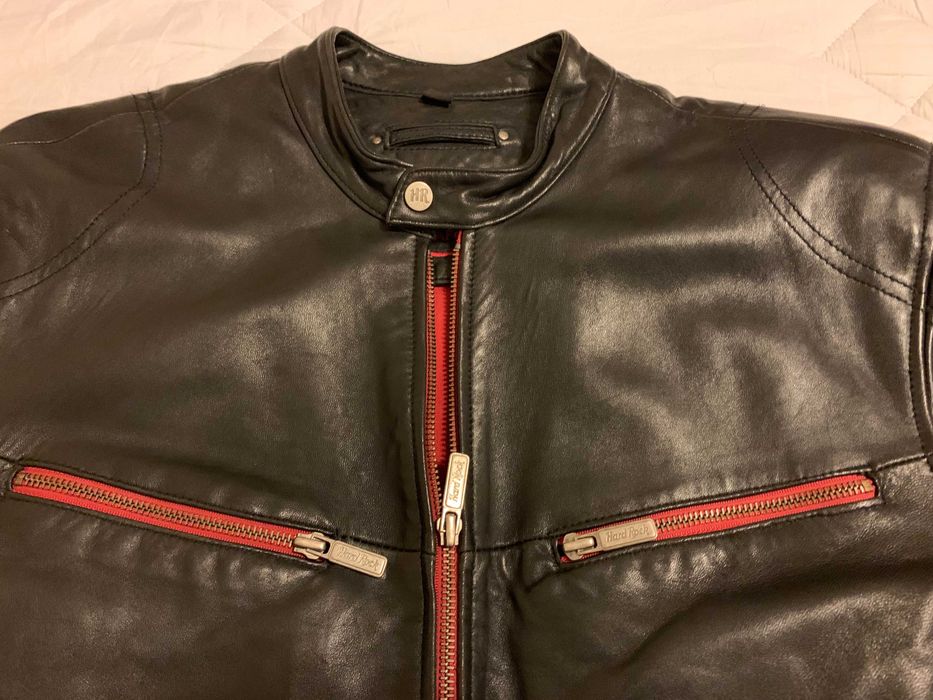 Blusão de Pele Hard Rock Café