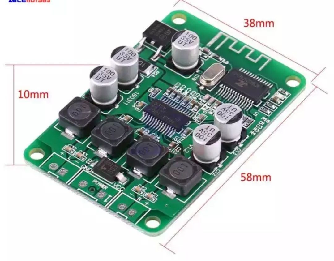 Усилитель мощности TPA3110 2x15 Вт. DC 10-25 в. Bluetooth аудио стерео