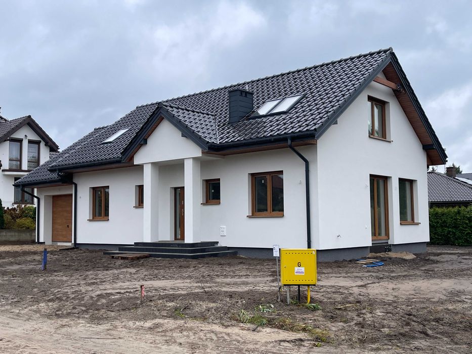 Nowy dom 176 m² z garażem i ogrodem 10 min od Torunia! Wysoki standard