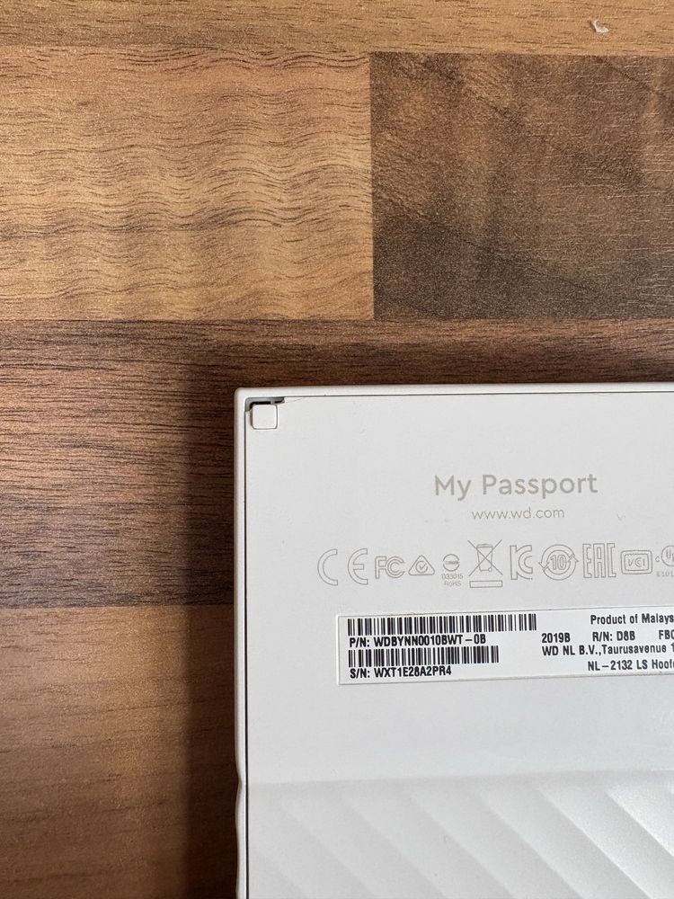 Dysk WD My Passport 1TB 2,5" USB 3.0 (biały)
