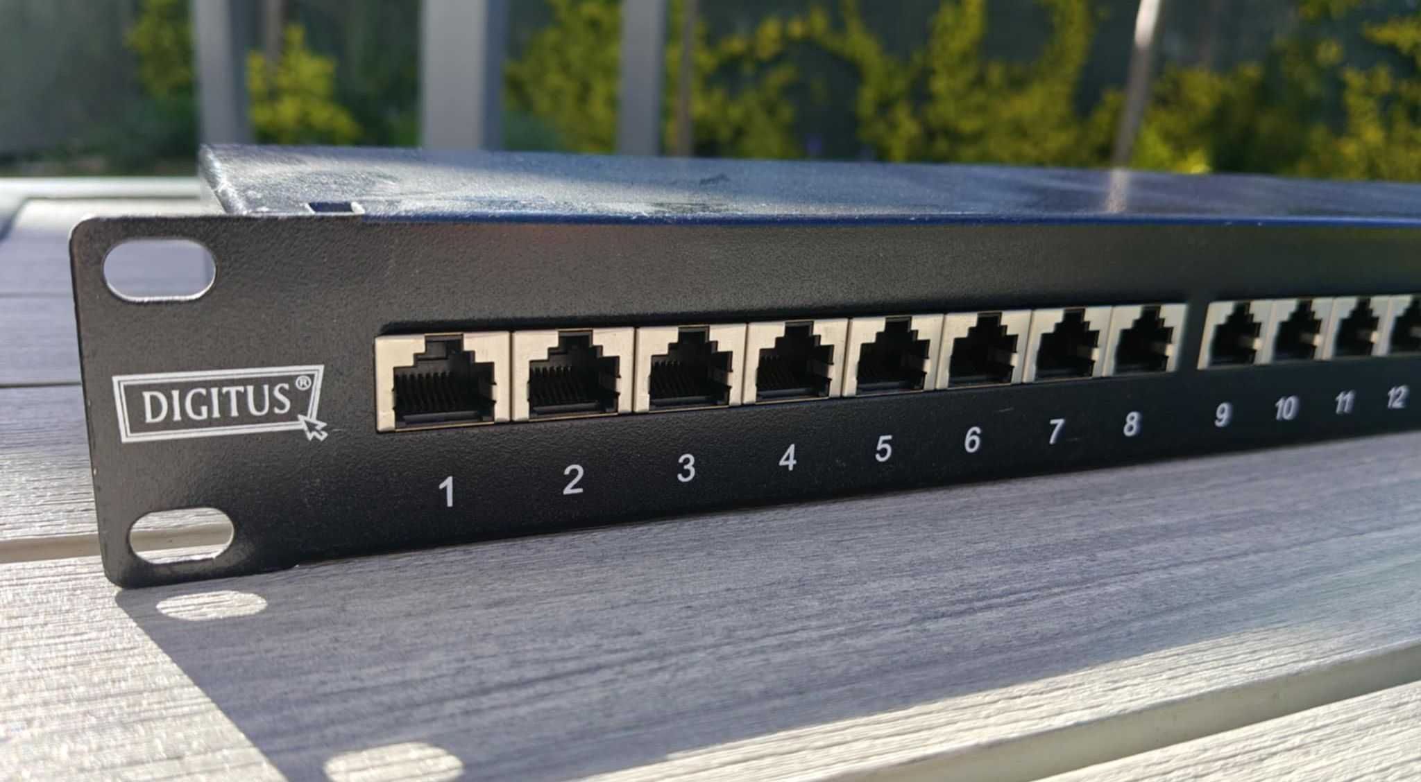 Patch Panel Digitus 24 porty kat 5e z półką WYSOKA jakość