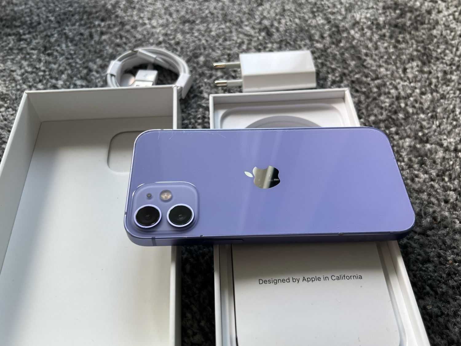 iPhone 12 Mini 128GB Purple Fioletowy Violet Bateria 100% Gwarancja FV