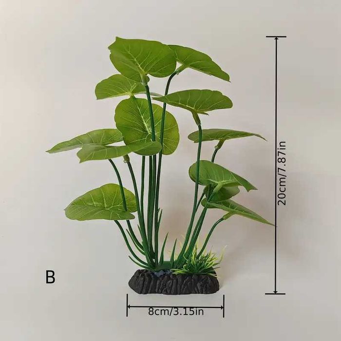 Plantas artificiais para Aquários e Terrários