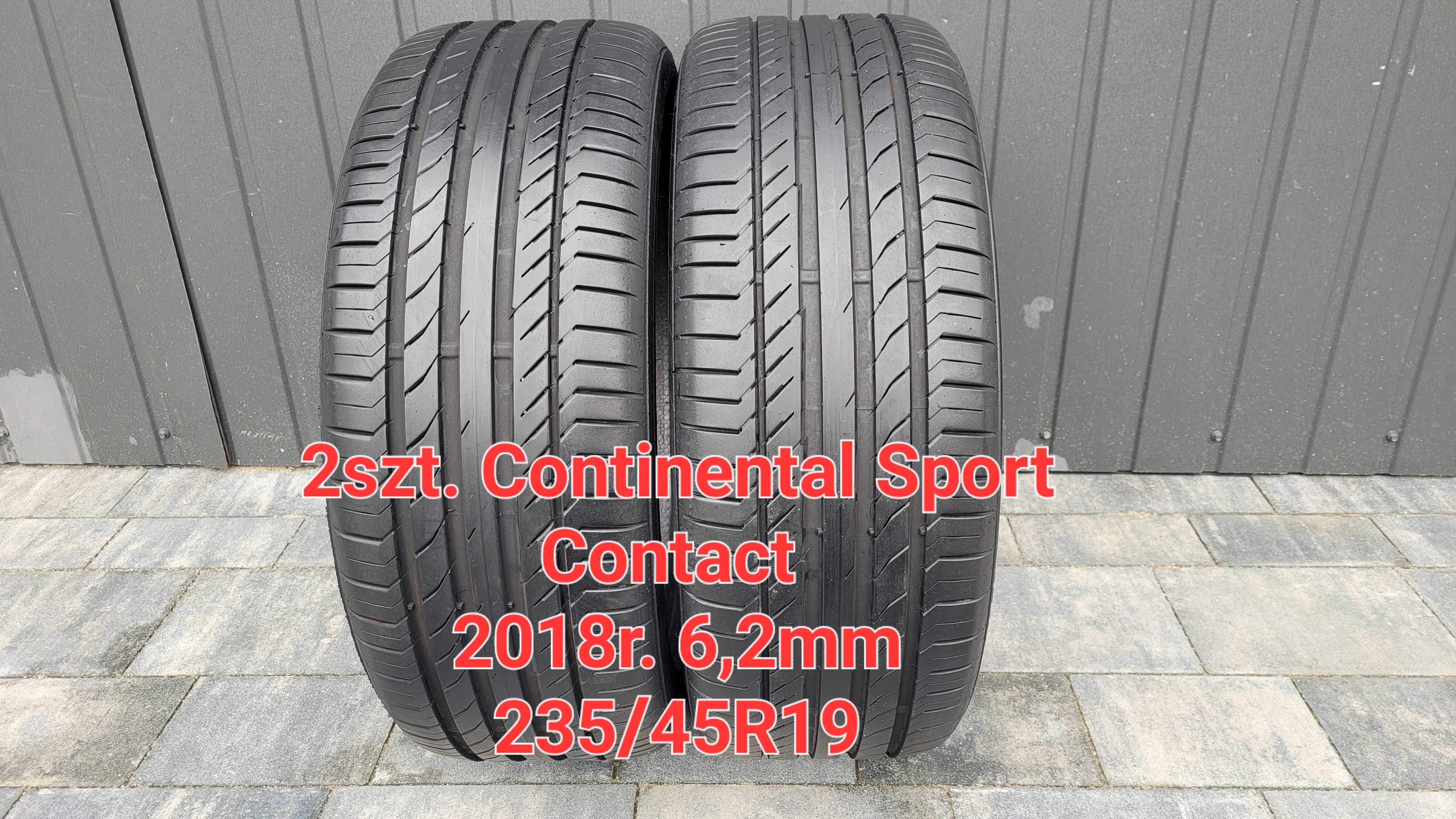 2szt. Continental SportContact5  235/45R19 V XL 2018r.