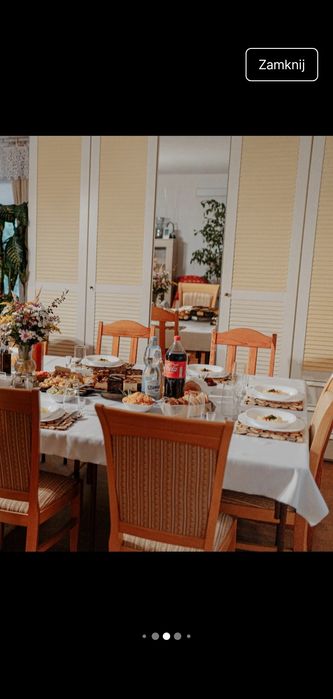 Podkładka drewniana pod talerz z krążków drewna