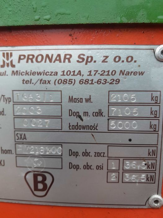 Przyczepa Pronar