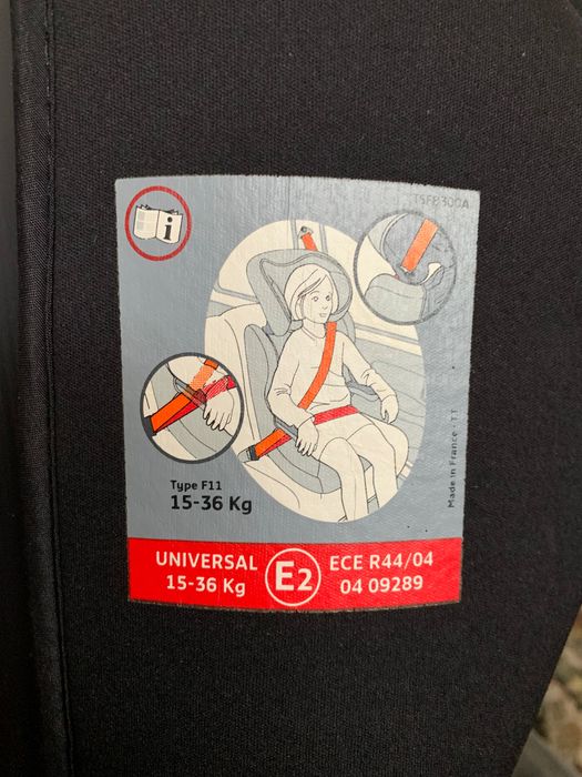 Cadeira auto de 15 a 36kg (100 a 150 cm)