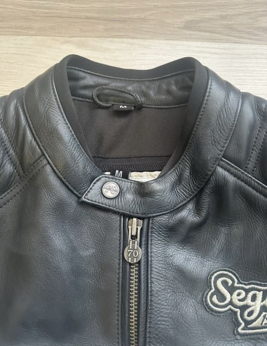 Blusão de Moto em Couro Segura