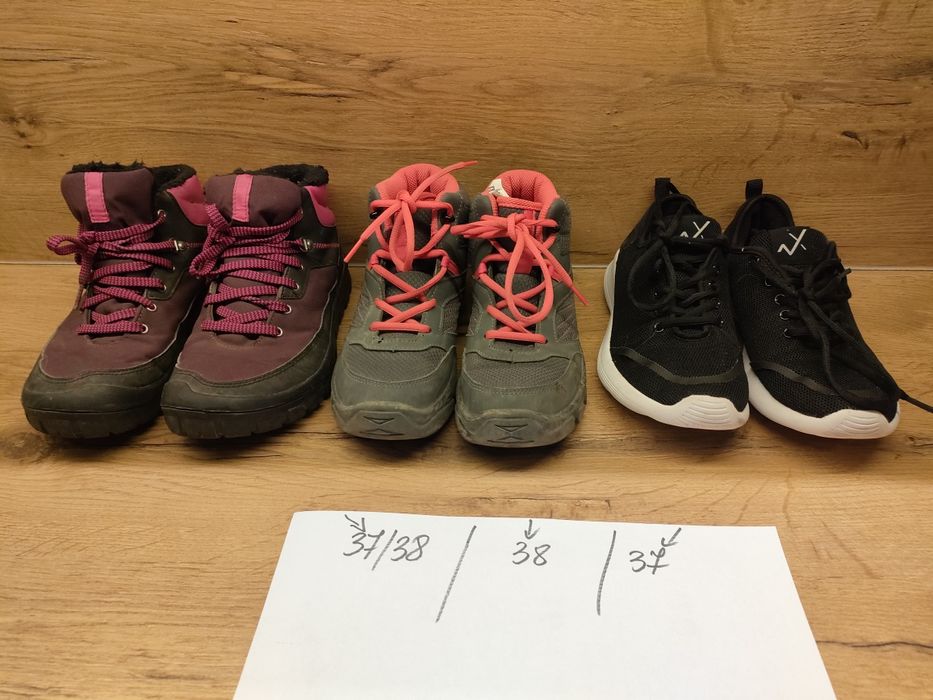 Trapery,trampki.Paka.Komplet,zestaw butów 3 pary.