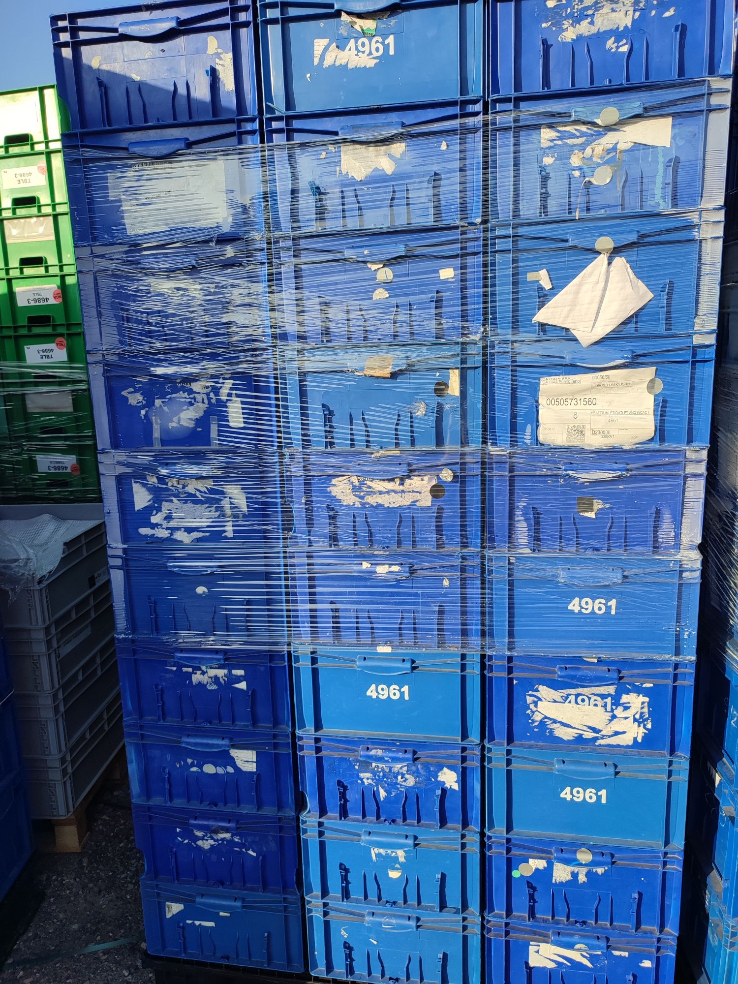 100x40x21 pojemniki magazynowe skrzynki plastikowe transportowe