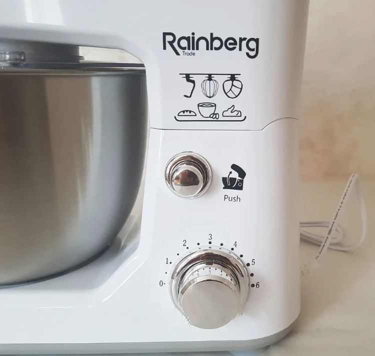 Тестомес Rainberg Rb-8082 3200 Вт миксер кухонный комбайн блендер 5л