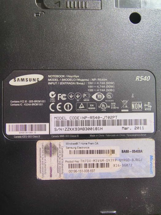 Samsung R540 Core i5/HD5400 ноутбук