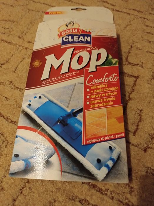 Płaski mop z mikrofibry + nakładka